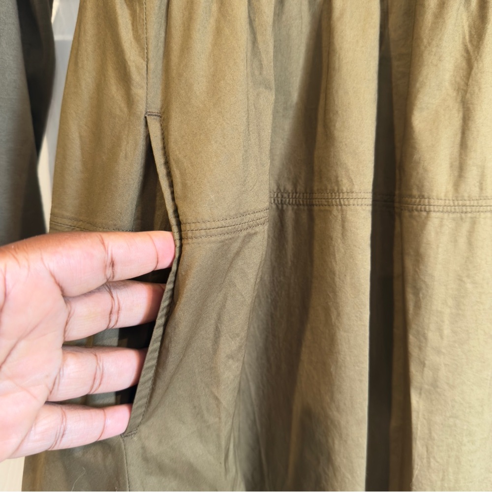 Everlane Olive Long Sleeve Dress - Picture 4 of 14